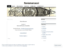 Tablet Screenshot of flaviamarcacci.wordpress.com