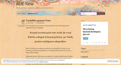 Desktop Screenshot of adetime.wordpress.com