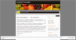 Desktop Screenshot of elgustodesaber.wordpress.com