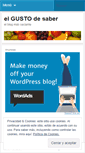 Mobile Screenshot of elgustodesaber.wordpress.com