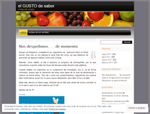 Tablet Screenshot of elgustodesaber.wordpress.com