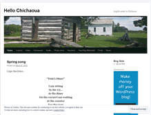 Tablet Screenshot of hellochichaoua.wordpress.com