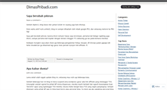Desktop Screenshot of dimasrlp.wordpress.com