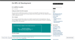 Desktop Screenshot of onrpgle.wordpress.com