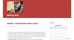 Desktop Screenshot of abhirajnair.wordpress.com