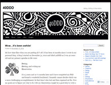 Tablet Screenshot of 40ddd.wordpress.com