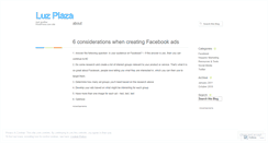 Desktop Screenshot of luzmaplaza.wordpress.com