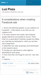 Mobile Screenshot of luzmaplaza.wordpress.com