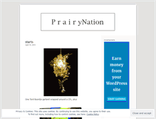 Tablet Screenshot of prairynation.wordpress.com