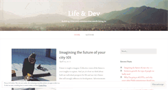 Desktop Screenshot of lifeanddev.wordpress.com