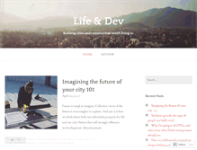 Tablet Screenshot of lifeanddev.wordpress.com