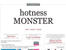 Tablet Screenshot of hotnessmonster.wordpress.com