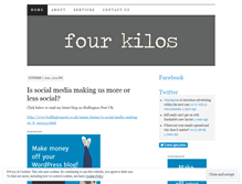 Tablet Screenshot of fourkilos.wordpress.com