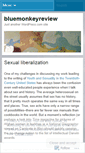 Mobile Screenshot of bluemonkeyreview.wordpress.com