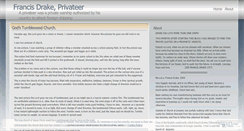 Desktop Screenshot of francisdrakeprivateer.wordpress.com