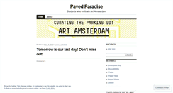 Desktop Screenshot of pavedparadiseartamsterdam.wordpress.com