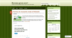 Desktop Screenshot of becomegreennow.wordpress.com