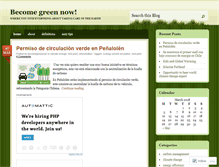 Tablet Screenshot of becomegreennow.wordpress.com