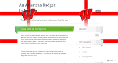 Desktop Screenshot of anamericanbadgerinlondon.wordpress.com