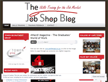 Tablet Screenshot of jobshopblog.wordpress.com