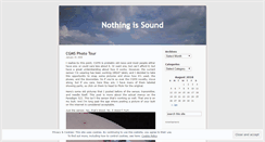 Desktop Screenshot of nothingissound.wordpress.com