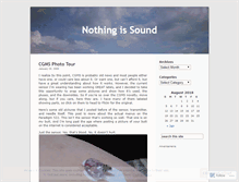 Tablet Screenshot of nothingissound.wordpress.com