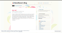 Desktop Screenshot of mandibone.wordpress.com