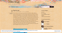 Desktop Screenshot of lottebloggar.wordpress.com