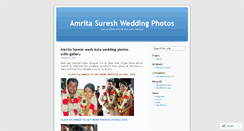 Desktop Screenshot of amritasureshweddingphotos.wordpress.com