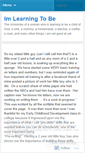Mobile Screenshot of imlearningtobe.wordpress.com