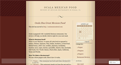 Desktop Screenshot of ocalamexicanfood.wordpress.com