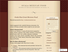 Tablet Screenshot of ocalamexicanfood.wordpress.com