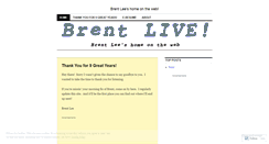 Desktop Screenshot of brentlive.wordpress.com