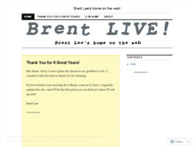 Tablet Screenshot of brentlive.wordpress.com