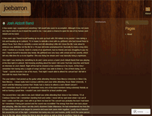 Tablet Screenshot of joebarron.wordpress.com