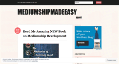 Desktop Screenshot of mediumshipmadeeasy.wordpress.com