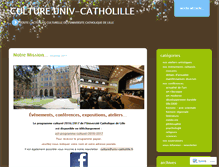 Tablet Screenshot of cultureunivcatholille.wordpress.com