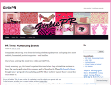 Tablet Screenshot of girliepr.wordpress.com