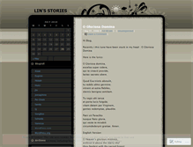 Tablet Screenshot of linstories.wordpress.com