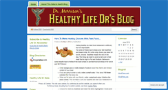 Desktop Screenshot of healthylifedr.wordpress.com