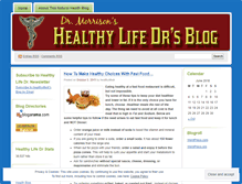Tablet Screenshot of healthylifedr.wordpress.com