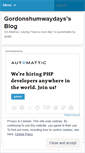 Mobile Screenshot of gordonshumwaydays.wordpress.com