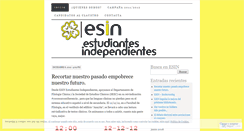 Desktop Screenshot of esinestudiantesindependientes.wordpress.com