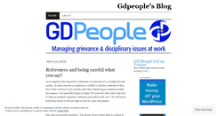 Desktop Screenshot of gdpeople.wordpress.com