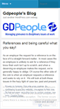 Mobile Screenshot of gdpeople.wordpress.com