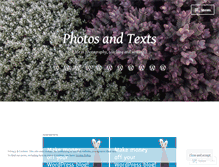 Tablet Screenshot of photosandtexts.wordpress.com