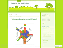 Tablet Screenshot of caringforourworld.wordpress.com