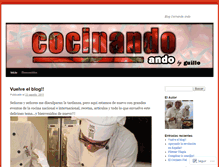 Tablet Screenshot of cocinandoandobyguillo.wordpress.com