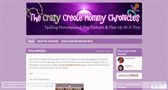 Desktop Screenshot of crazycreolemommy.wordpress.com