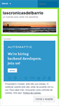 Mobile Screenshot of lascronicasdelbarrio.wordpress.com